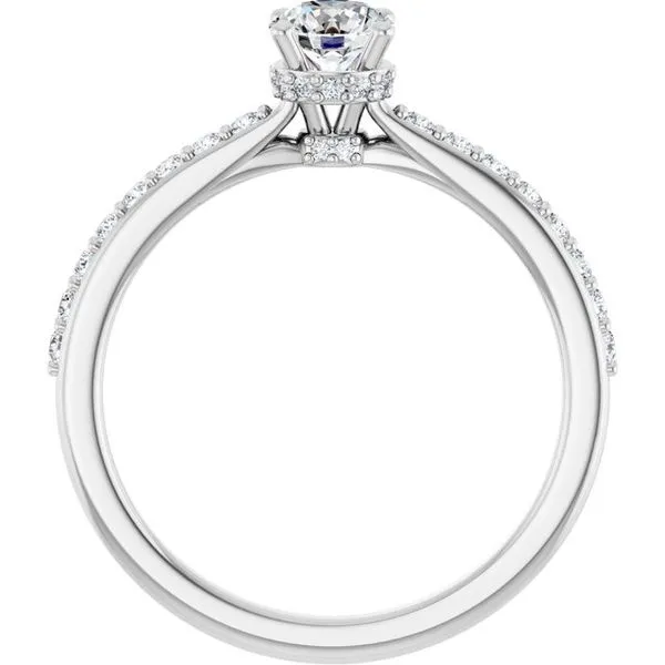 Hidden Halo-Style Engagement Ring Image 2 Austin's Fine Diamonds & Jewelry Lyndhurst, NJ