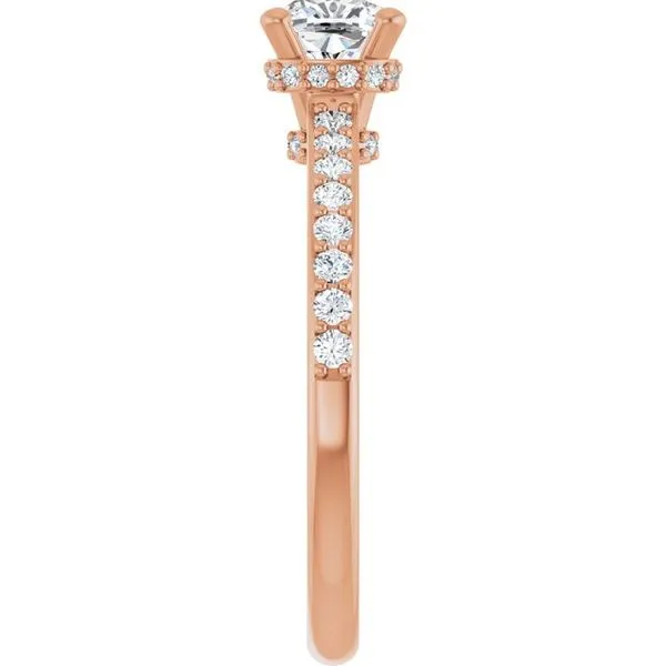 Hidden Halo-Style Engagement Ring Image 4 Hudson Valley Goldsmith New Paltz, NY