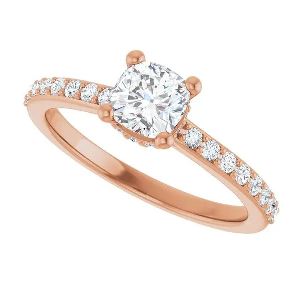 Hidden Halo-Style Engagement Ring Image 5 Don's Jewelry & Design Washington, IA