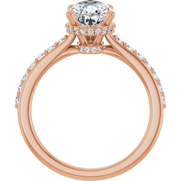 Hidden Halo-Style Engagement Ring Image 2 Shipley's Fine Jewelry Hampstead, MD