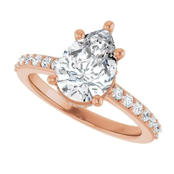 Hidden Halo-Style Engagement Ring Image 5 Raleigh Diamond Fine Jewelry Raleigh, NC