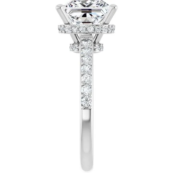 Hidden Halo-Style Engagement Ring Image 4 Don's Jewelry & Design Washington, IA