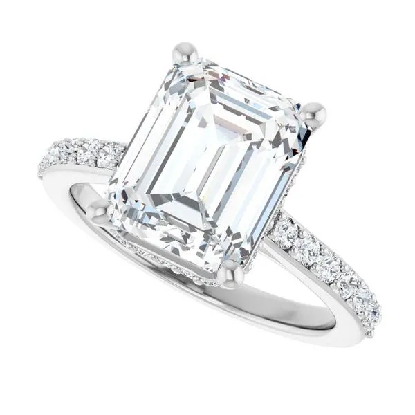 Hidden Halo-Style Engagement Ring Image 5 The Ring Austin Round Rock, TX