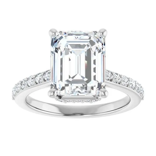 Hidden Halo-Style Engagement Ring Image 3 Ocean View Jewelers Millville, DE