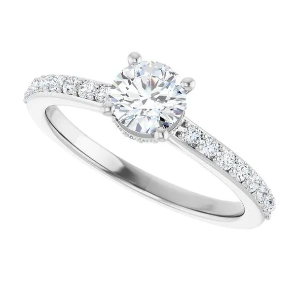 Hidden Halo-Style Engagement Ring Image 5 Natale Jewelers Sewell, NJ