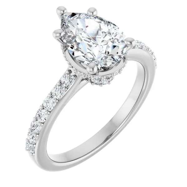 Hidden Halo-Style Engagement Ring Don's Jewelry & Design Washington, IA