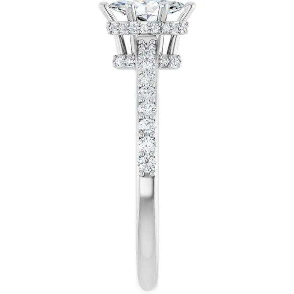 Hidden Halo-Style Engagement Ring Image 4 J. West Jewelers Round Rock, TX