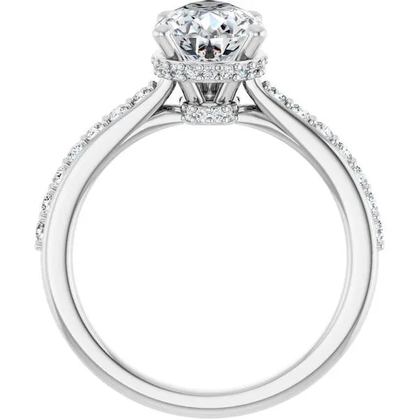 Hidden Halo-Style Engagement Ring Image 2 Clater Jewelers Louisville, KY