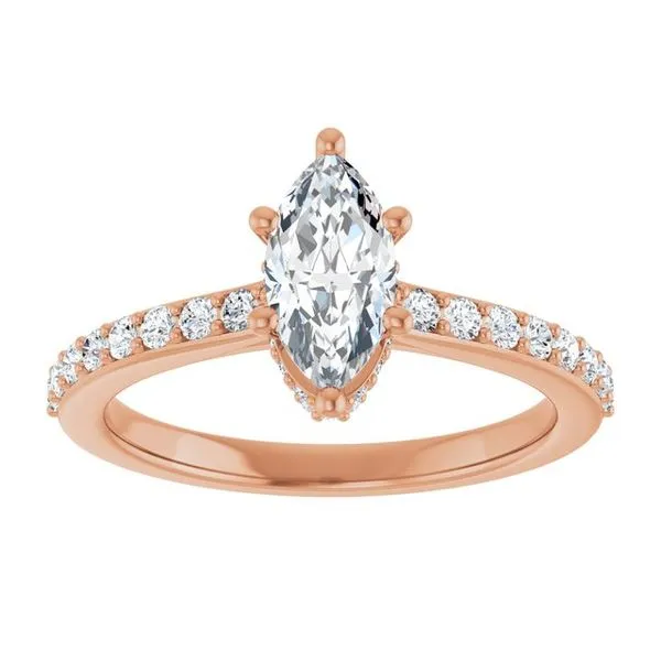 Hidden Halo-Style Engagement Ring Image 3 Ocean View Jewelers Millville, DE