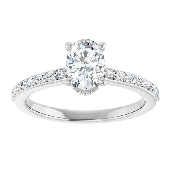 Hidden Halo-Style Engagement Ring Image 3 Austin's Fine Diamonds & Jewelry Lyndhurst, NJ
