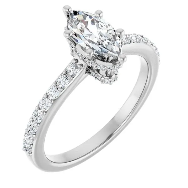 Hidden Halo-Style Engagement Ring Clater Jewelers Louisville, KY