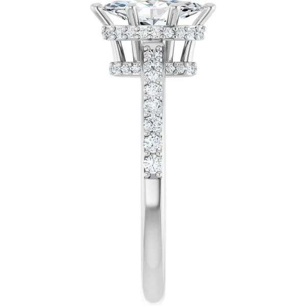Hidden Halo-Style Engagement Ring Image 4 Natale Jewelers Sewell, NJ