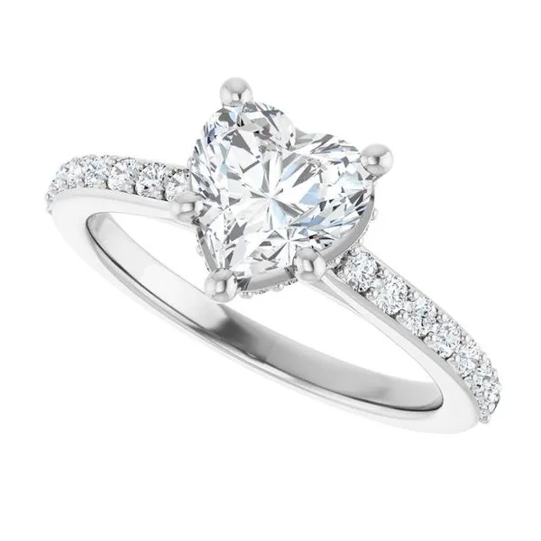 Hidden Halo-Style Engagement Ring Image 5 JF Jones Jewelers Rochester, NY