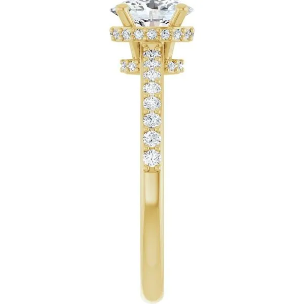 Hidden Halo-Style Engagement Ring Image 4 JF Jones Jewelers Rochester, NY