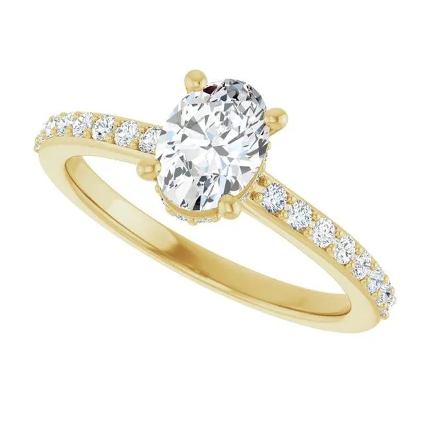 Hidden Halo-Style Engagement Ring Image 5 J. Thomas Jewelers Rochester Hills, MI