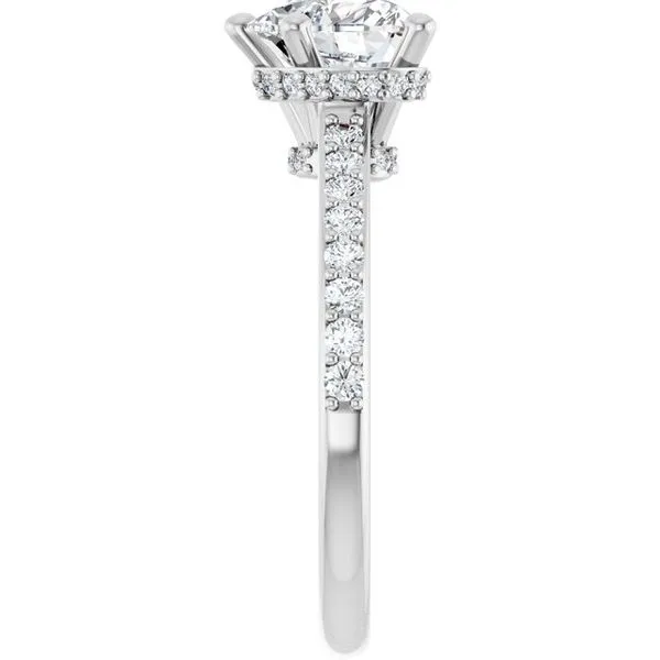 Hidden Halo-Style Engagement Ring Image 4 JF Jones Jewelers Rochester, NY