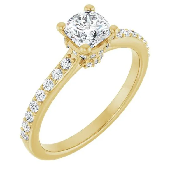 Hidden Halo-Style Engagement Ring Virtus Collective Newport Beach , CA