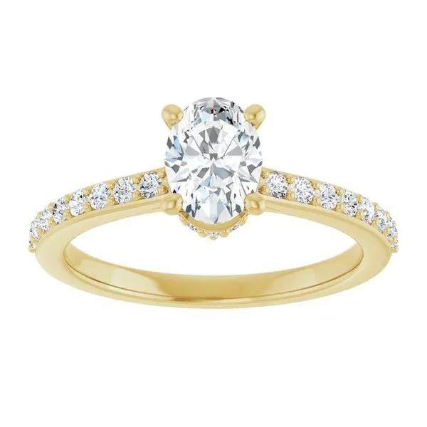 Hidden Halo-Style Engagement Ring Image 3 J. West Jewelers Round Rock, TX