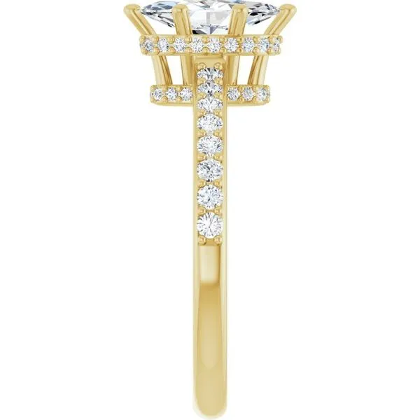Hidden Halo-Style Engagement Ring Image 4 Clater Jewelers Louisville, KY