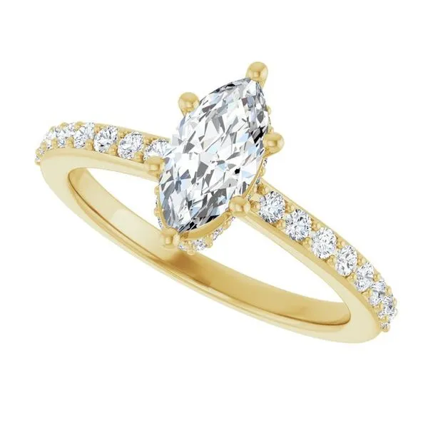 Hidden Halo-Style Engagement Ring Image 5 Paul James Jewelers Angels Camp, CA