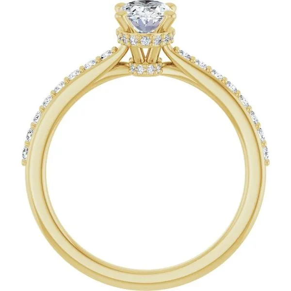 Hidden Halo-Style Engagement Ring Image 2 Arezzo Jewelers Elmwood Park, IL
