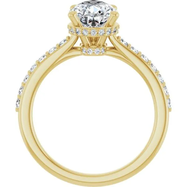 Hidden Halo-Style Engagement Ring Image 2 Shipley's Fine Jewelry Hampstead, MD