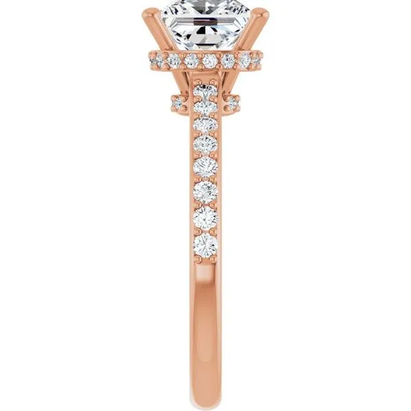 Hidden Halo-Style Engagement Ring Image 4 Don's Jewelry & Design Washington, IA