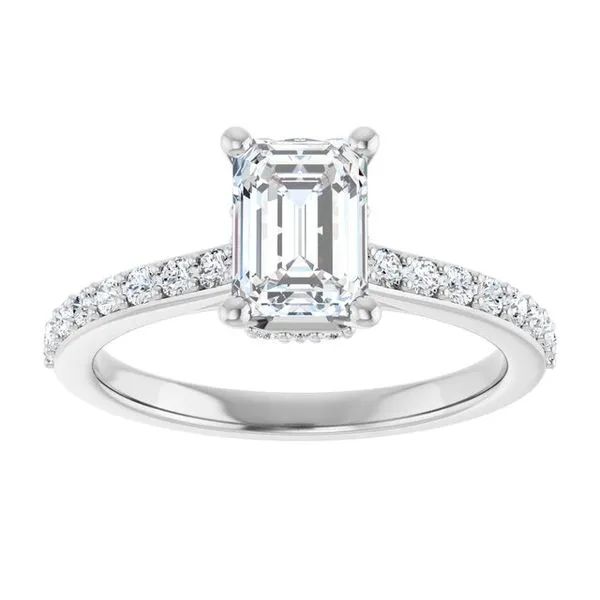 Hidden Halo-Style Engagement Ring Image 3 Shipley's Fine Jewelry Hampstead, MD