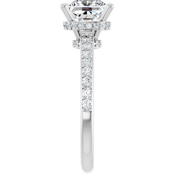 Hidden Halo-Style Engagement Ring Image 4 J. West Jewelers Round Rock, TX