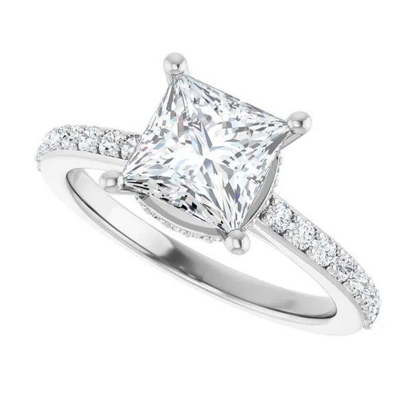 Hidden Halo-Style Engagement Ring Image 5 The Jewelry Source El Segundo, CA