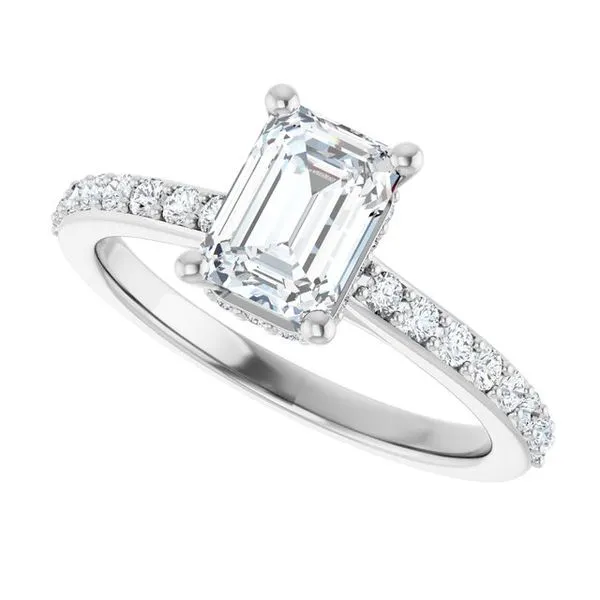 Hidden Halo-Style Engagement Ring Image 5 J. Thomas Jewelers Rochester Hills, MI
