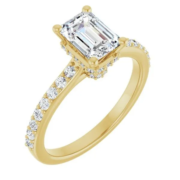 Hidden Halo-Style Engagement Ring The Ring Austin Round Rock, TX