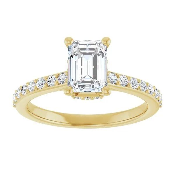 Hidden Halo-Style Engagement Ring Image 3 Don's Jewelry & Design Washington, IA