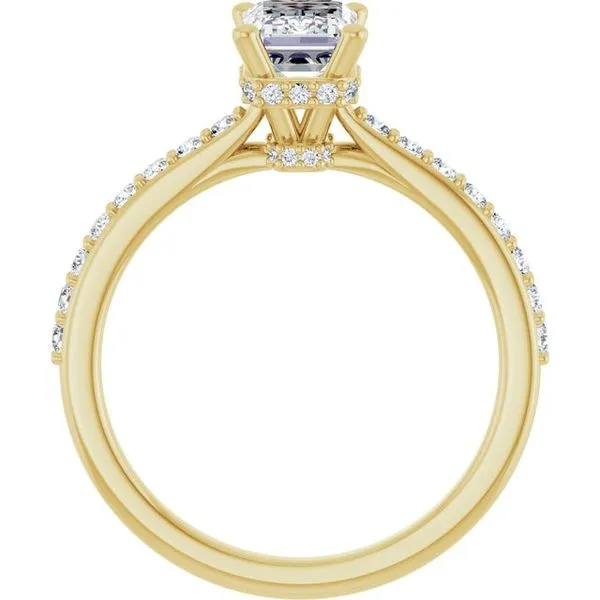 Hidden Halo-Style Engagement Ring Image 2 J. West Jewelers Round Rock, TX