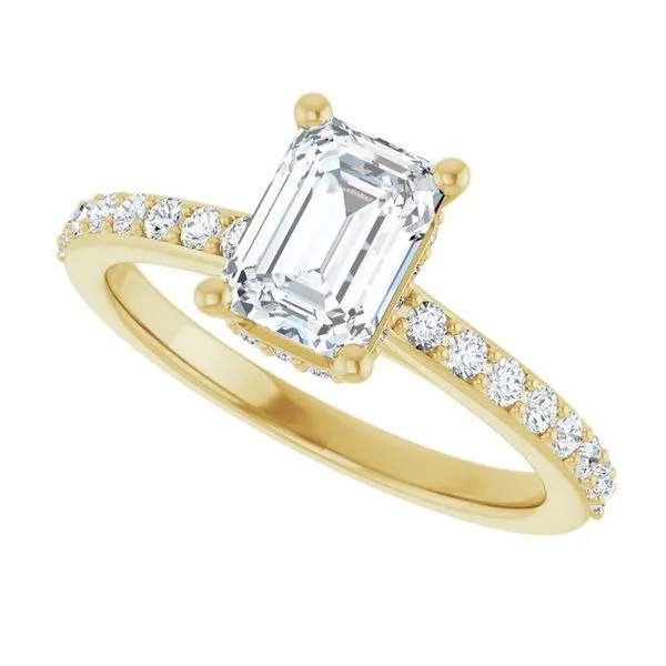 Hidden Halo-Style Engagement Ring Image 5 Witt's Jewelry Wayne, NE