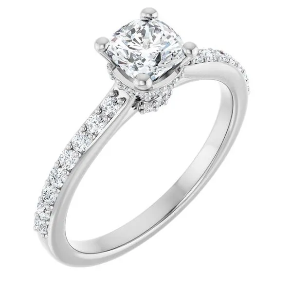 Hidden Halo-Style Engagement Ring Arezzo Jewelers Elmwood Park, IL
