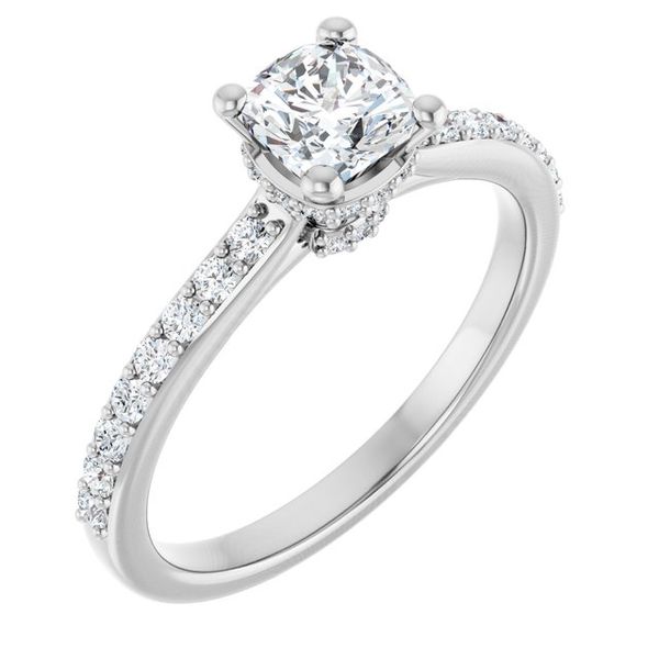 Hidden Halo-Style Engagement Ring