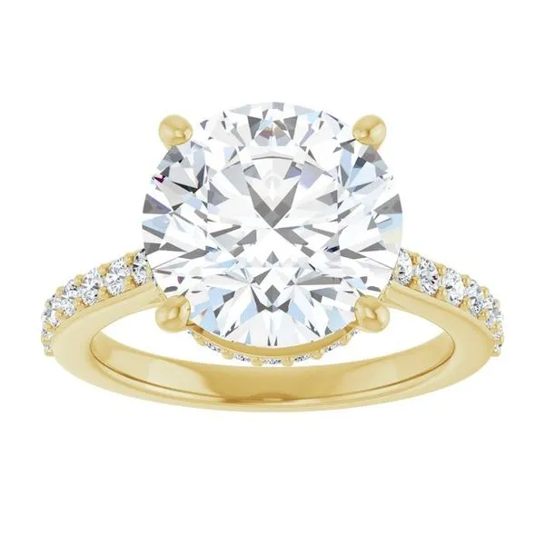 Hidden Halo-Style Engagement Ring Image 3 Raleigh Diamond Fine Jewelry Raleigh, NC