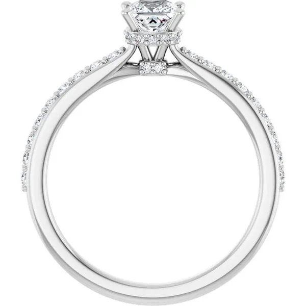 Hidden Halo-Style Engagement Ring Image 2 Don's Jewelry & Design Washington, IA