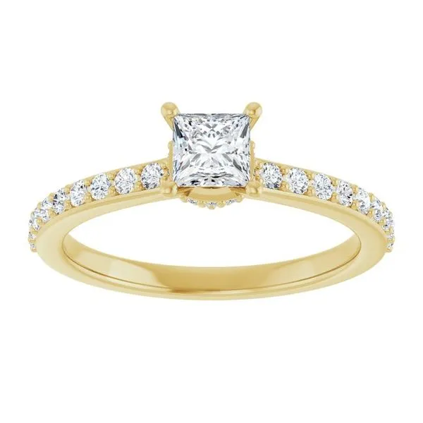 Hidden Halo-Style Engagement Ring Image 3 Morin Jewelers Southbridge, MA