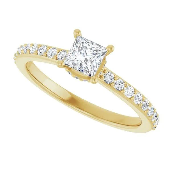 Hidden Halo-Style Engagement Ring Image 5 The Ring Austin Round Rock, TX