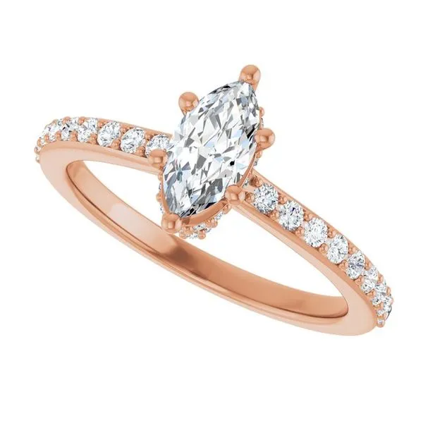 Hidden Halo-Style Engagement Ring Image 5 Austin's Fine Diamonds & Jewelry Lyndhurst, NJ