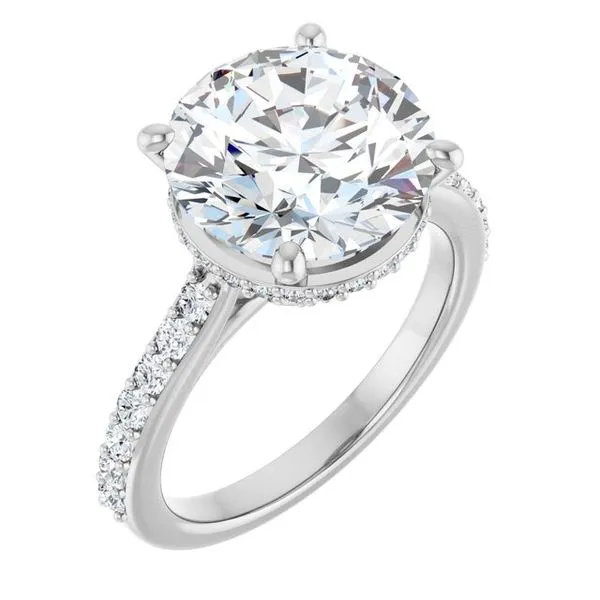 Hidden Halo-Style Engagement Ring Clater Jewelers Louisville, KY