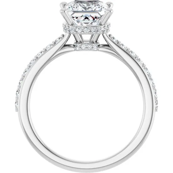 Hidden Halo-Style Engagement Ring Image 2 Raleigh Diamond Fine Jewelry Raleigh, NC