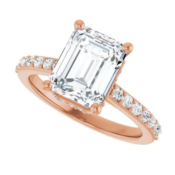 Hidden Halo-Style Engagement Ring Image 5 Clater Jewelers Louisville, KY