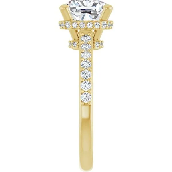 Hidden Halo-Style Engagement Ring Image 4 Raleigh Diamond Fine Jewelry Raleigh, NC