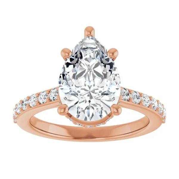 Hidden Halo-Style Engagement Ring Image 3 JF Jones Jewelers Rochester, NY