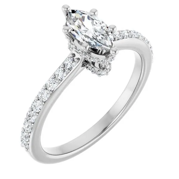 Hidden Halo-Style Engagement Ring Virtus Collective Newport Beach , CA