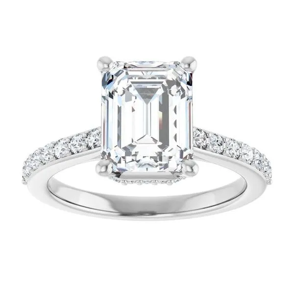 Hidden Halo-Style Engagement Ring Image 3 Clater Jewelers Louisville, KY