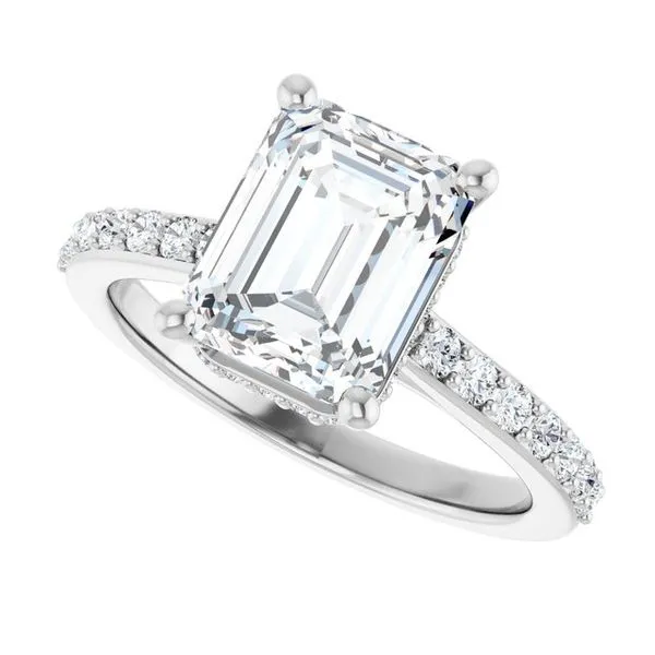 Hidden Halo-Style Engagement Ring Image 5 J. Thomas Jewelers Rochester Hills, MI